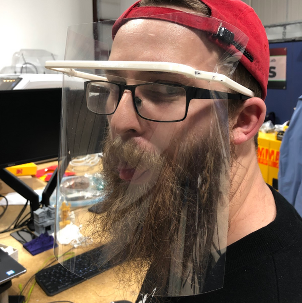 Reusable 3D Printed Single-Use Glasses Design Face Shield 3-Pack (Not NIH Approved)