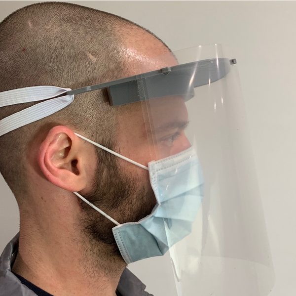 Reusable 3D Printed Modified BM Design Face Shield 3-Pack (NIH Approved)